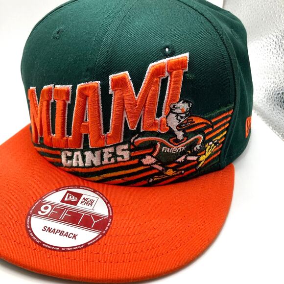 Univ. of Miami VTG New Era Snap Back Canes - Embroidered Cap/Hat - Picture 6 of 11